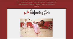 Desktop Screenshot of laperformingarts.com